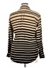J. McLaughlin Stripes Gold Long Sleeve Button-Down Shirt Size L - photo 2