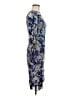 FUZZI Paisley Blue Cocktail Dress Size M - photo 4