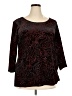 Notations Black 3/4 Sleeve Top Size 3X - photo 1