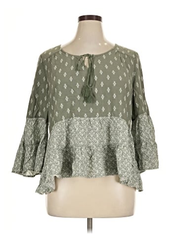 Mudd 3/4 Sleeve Blouse (view 1)
