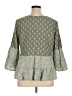 Mudd 100% Rayon Green 3/4 Sleeve Blouse Size XL - photo 2