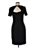 Kay Unger Solid Black Casual Dress Size 6 - photo 2