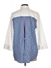 Foxcroft Solid White 3/4 Sleeve Button-Down Shirt Size L - photo 2