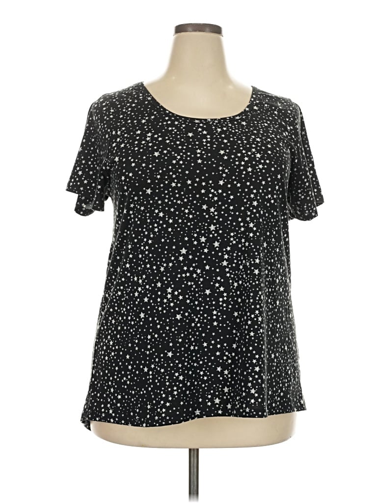 Pre-owned Lularoe Short Sleeve T-shirt In Black