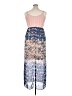 Maurices 100% Polyester Print Blue Cocktail Dress Size 14 (0) - photo 2