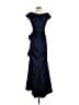 Xscape Solid Blue Cocktail Dress Size 4 - photo 2