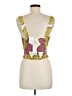 Rose + Olive 100% Polyester Yellow Sleeveless Blouse Size M - photo 2