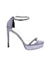 Stuart Weitzman Silver Sandals Size 9 - photo 1