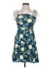 Old Navy 100% Rayon Floral Blue Cocktail Dress Size S - photo 1