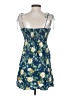 Old Navy 100% Rayon Floral Blue Cocktail Dress Size S - photo 2