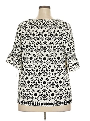 Max Studio Short Sleeve Blouse (view 2)