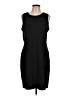 Athleta Solid Black Casual Dress Size L - photo 1