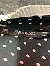 Zara Basic 100% Polyester Polka Dots Black 3/4 Sleeve Blouse Size XL - photo 7