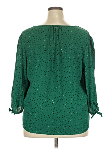 Olivia Grey 3/4 Sleeve Blouse (view 2)