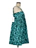 De Loreta 100% Baumwolle Animal Print Teal Cocktail Dress Size M - photo 4