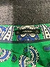 Zara Basic 100% Polyester Paisley Green Shorts Size L - photo 3