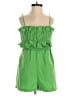 Blush Solid Green Romper Size S - photo 1