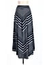 metaphor Stripes Gray Blue Casual Skirt Size L - photo 2