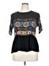 Boohoo Black Short Sleeve Blouse Size 14 - photo 1