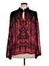Maison d' Amelie 100% Polyester Red Long Sleeve Blouse Size L - photo 1