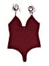 Lulus Burgundy Bodysuit Size XL - photo 1
