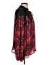 Maison d' Amelie 100% Polyester Red Long Sleeve Blouse Size L - photo 4