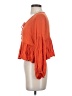 O'Neill 100% Rayon Orange 3/4 Sleeve Blouse Size S - photo 5