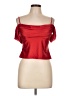 Alex & Sophia Red Short Sleeve Top Size L - photo 1