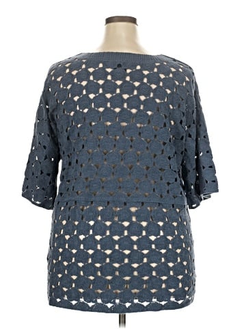 Bobeau 3/4 Sleeve Blouse (view 2)