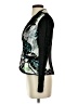 Alberto Makali 100% Silk Graphic Black Green Silk Blazer Size S - photo 5