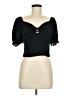 Sienna Sky 100% Viscose Black Short Sleeve Top Size M - photo 1