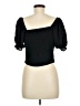 Sienna Sky 100% Viscose Black Short Sleeve Top Size M - photo 2