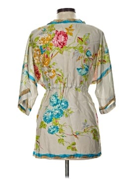 Johnny Was 3/4 Sleeve Silk Top (view 2)