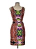 Clover Canyon Graphic Orange Cocktail Dress Size L - photo 1