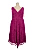 DB Studio Solid Pink Cocktail Dress Size 18 - photo 1