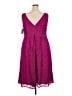 DB Studio Solid Pink Cocktail Dress Size 18 - photo 2
