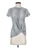 Stateside 100% Supima Cotton Silver Short Sleeve Top Size S - photo 1