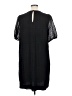 Ann Taylor 100% Polyester Black Casual Dress Size 16 - photo 2