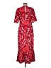 Rhode Paisley Red Casual Dress Size 8 - photo 2