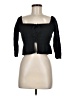 Old Navy 100% Cotton Black 3/4 Sleeve Top Size 8 - photo 1