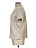 Weekend Max Mara 100% Polyester Metallic Tan Gold Short Sleeve Turtleneck Size L - photo 5