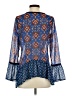 Red Camel 100% Polyester Blue 3/4 Sleeve Blouse Size S - photo 2