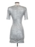 Alice + Olivia Metallic Silver Cocktail Dress Size 2 - photo 2