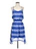 Olive and Oak 100% Polyester Print Blue Casual Dress Size S - photo 1