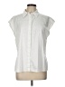 Alice + Olivia Ivory Sleeveless Button-Down Shirt Size L - photo 1