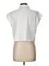 Alice + Olivia Ivory Sleeveless Button-Down Shirt Size L - photo 2