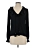 Topshop Black Long Sleeve Blouse Size 2 - photo 1