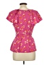 Elle 100% Polyester Pink Short Sleeve Blouse Size 10 - photo 2