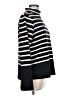 SPANX Stripes Black Turtleneck Sweater Size L - photo 4