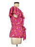 Elle 100% Polyester Pink Short Sleeve Blouse Size 10 - photo 4